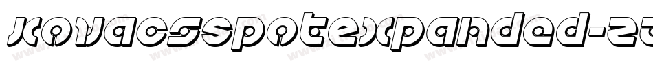 KovacsSpotExpanded-ZAAZ字体转换