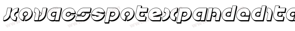 KovacsSpotExpandedItalic-3ppM字体转换