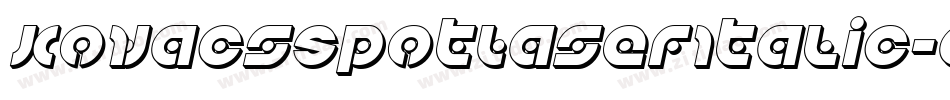 KovacsSpotLaserItalic-qggq字体转换