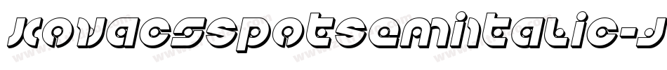 KovacsSpotSemiItalic-JLLK字体转换