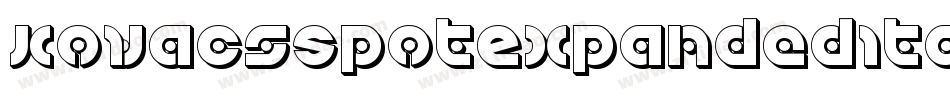 KovacsSpotExpandedItalic-3ppM字体转换