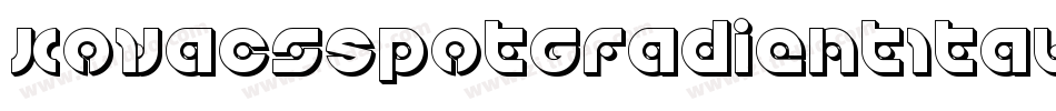 KovacsSpotGradientItalic-pXXD字体转换
