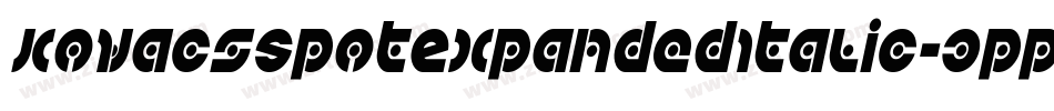 KovacsSpotExpandedItalic-3ppM字体转换
