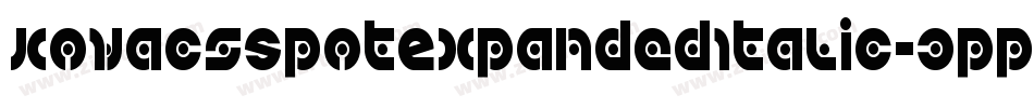 KovacsSpotExpandedItalic-3ppM字体转换