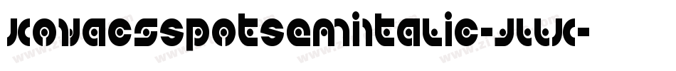KovacsSpotSemiItalic-JLLK字体转换