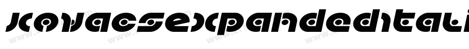 KovacsExpandedItalic-7Vx4字体转换