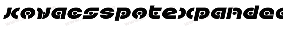 KovacsSpotExpandedItalic-3ppM字体转换