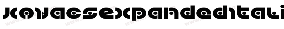 KovacsExpandedItalic-7Vx4字体转换