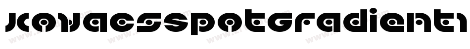 KovacsSpotGradientItalic-pXXD字体转换