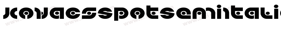 KovacsSpotSemiItalic-JLLK字体转换