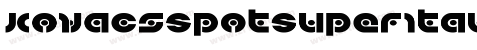 KovacsSpotSuperItalic-GmmA字体转换