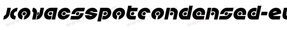 KovacsSpotCondensed-Eww9字体转换