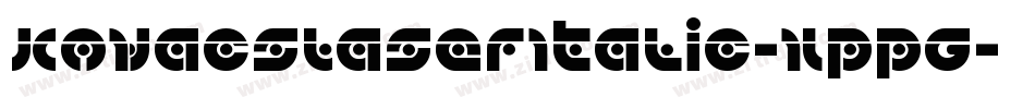 KovacsLaserItalic-XppG字体转换