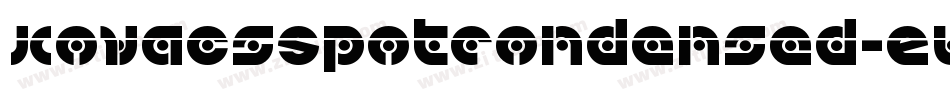 KovacsSpotCondensed-Eww9字体转换