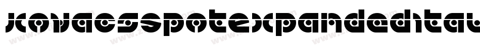 KovacsSpotExpandedItalic-3ppM字体转换