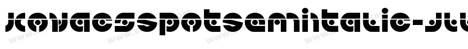 KovacsSpotSemiItalic-JLLK字体转换