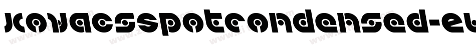 KovacsSpotCondensed-Eww9字体转换