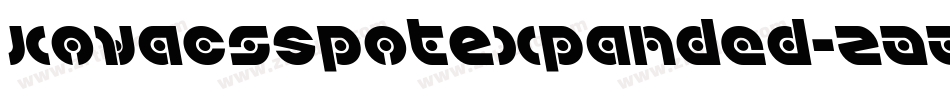 KovacsSpotExpanded-ZAAZ字体转换
