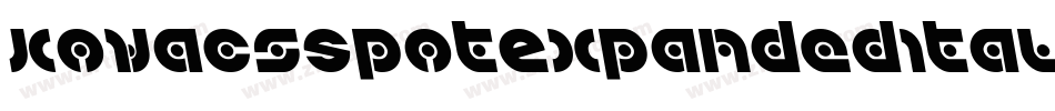 KovacsSpotExpandedItalic-3ppM字体转换