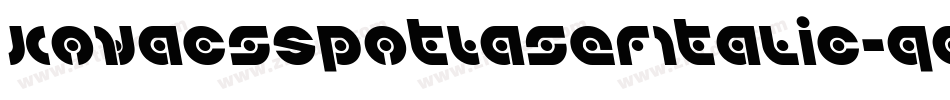KovacsSpotLaserItalic-qggq字体转换