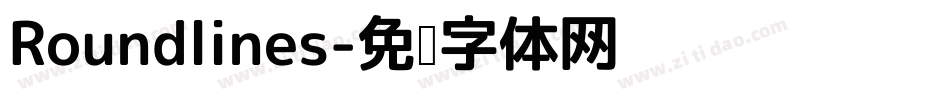 Roundlines字体转换