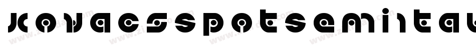 KovacsSpotSemiItalic-JLLK字体转换