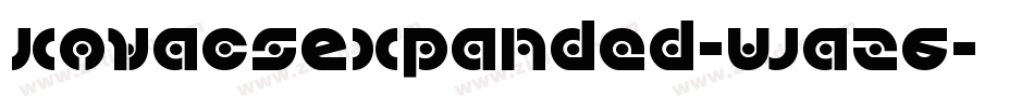 KovacsExpanded-waz6字体转换