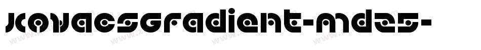 KovacsGradient-mdz5字体转换