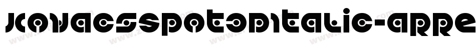 KovacsSpot3DItalic-aRRE字体转换