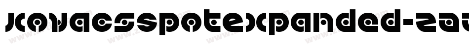 KovacsSpotExpanded-ZAAZ字体转换
