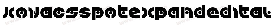 KovacsSpotExpandedItalic-3ppM字体转换