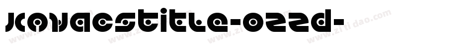 KovacsTitle-0ZZd字体转换