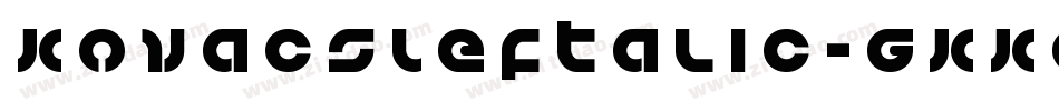KovacsLeftalic-gKKE字体转换