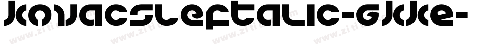 KovacsLeftalic-gKKE字体转换