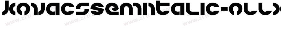 KovacsSemiItalic-oLLx字体转换