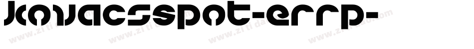 KovacsSpot-errp字体转换