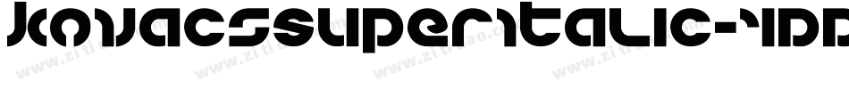 KovacsSuperItalic-4DD4字体转换