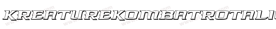 KreatureKombatRotalic-29go字体转换