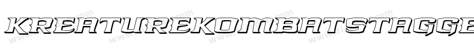 KreatureKombatStaggered-17a0字体转换