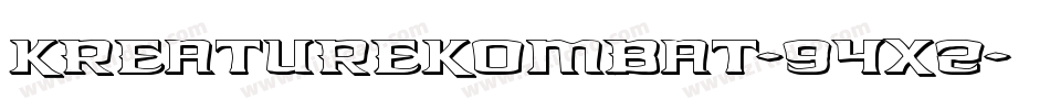 KreatureKombat-94X2字体转换