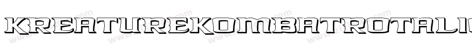KreatureKombatRotalic-29go字体转换