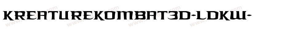 KreatureKombat3D-lDKw字体转换