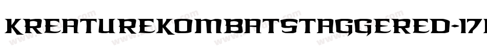 KreatureKombatStaggered-17a0字体转换