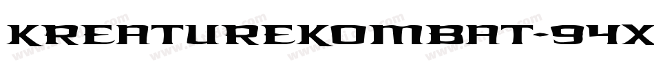 KreatureKombat-94X2字体转换