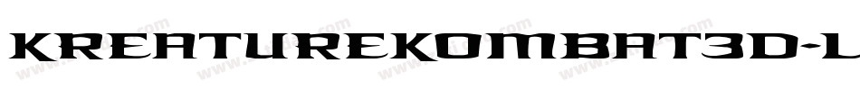 KreatureKombat3D-lDKw字体转换