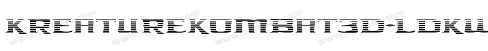 KreatureKombat3D-lDKw字体转换