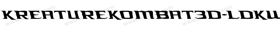 KreatureKombat3D-lDKw字体转换