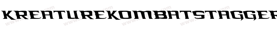 KreatureKombatStaggered-17a0字体转换