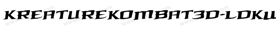 KreatureKombat3D-lDKw字体转换