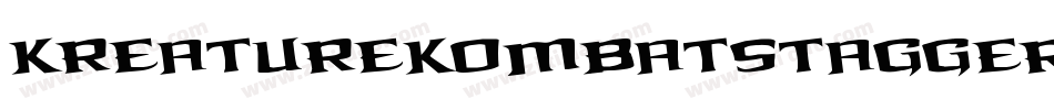 KreatureKombatStaggered-17a0字体转换